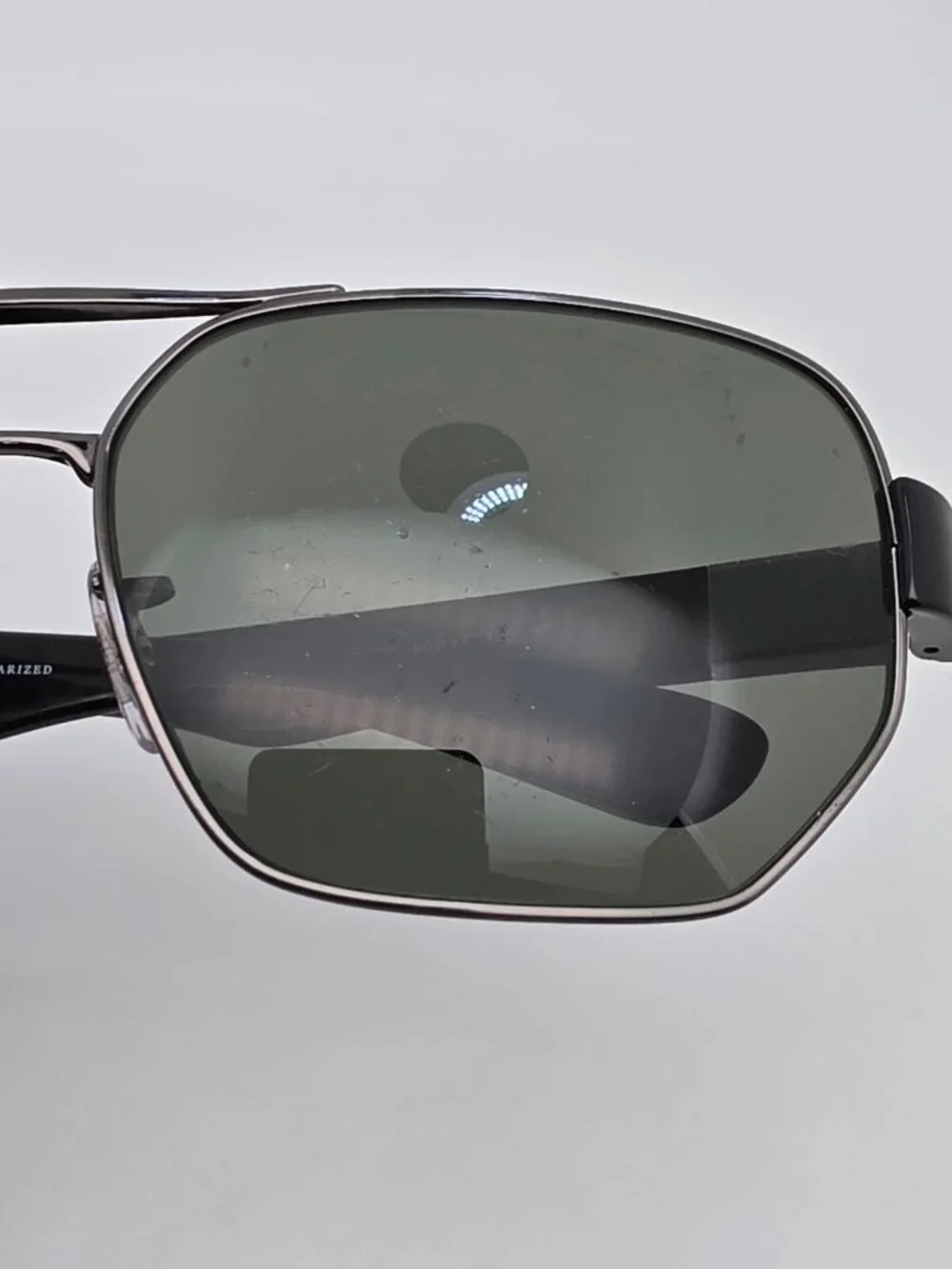 Ray-Ban RB3672 004/9A Gunmetal Frame Polarized G-15 Lens Aviator Sunglasses 60mm